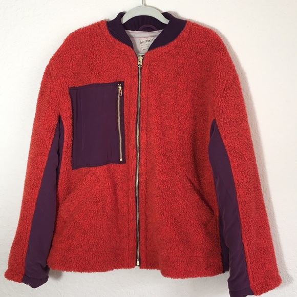 NWT Free People “Chili Combo” Fleece Jacket. M - Picture 2 of 8